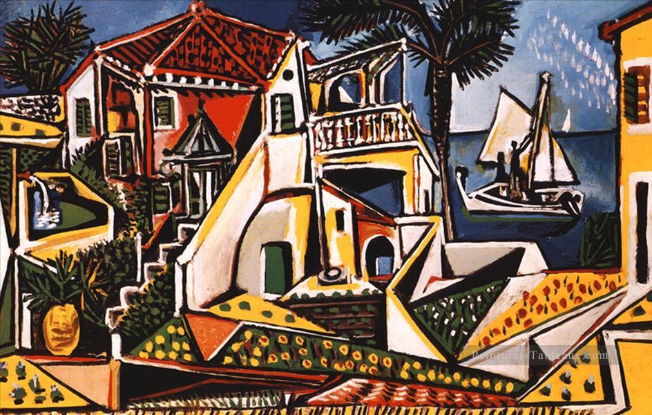 Paysage méditerranéen Picasso 2 Peintures à l'huile